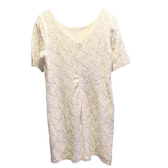 Ann Taylor Cream Lace Midi Dress - Picture 8 of 11